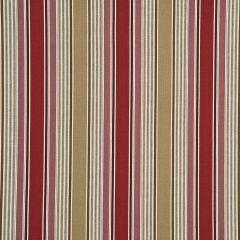 G P and J Baker Arley Stripe Red / Camel Bf10401-4 Holcott Collection Multipurpose Fabric