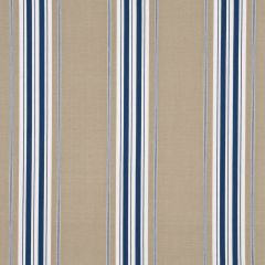 GP and J Baker Sherbourne Stripe Indigo BF10447-1 Marwood I Collection Drapery Fabric