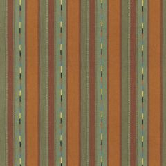 GP and J Baker Bunty Orange Green 11062-3 Kit Kemp Stripes Collection Multipurpose Fabric