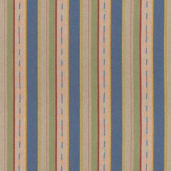 GP and J Baker Bunty Blue Green 11062-4 Kit Kemp Stripes Collection Multipurpose Fabric