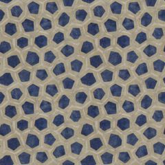 Lee Jofa Modern Hexagon Velvet Sapphire GWF-3705-1650 Prism Collection Multipurpose Fabric
