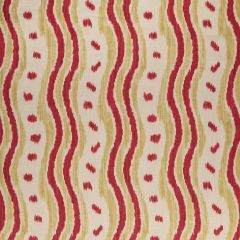 Lee Jofa Ikat Stripe Red / Green BFC3687-319 Blithfield Collection Multipurpose Fabric