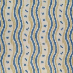 Lee Jofa Ikat Stripe Blue / Yellow BFC3687-54 Blithfield Collection Multipurpose Fabric