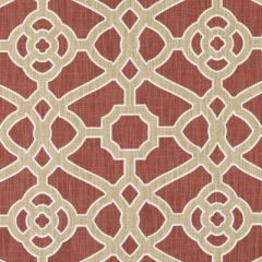 Duralee Gold/Red 42472-69 Astoria Trellis Print Collection Upholstery Fabric