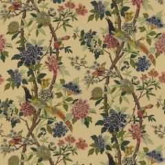 GP And J Baker Hydrangea Bird Parchment Bp10723-3 East To West Collection Multipurpose Fabric