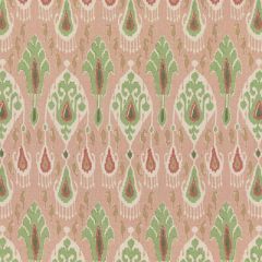 GP And J Baker Ikat Bokhara Rose/Green BP10853-4 Chifu Collection Multipurpose Fabric