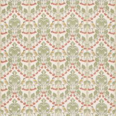 GP and J Baker Birds and Cherries Cotton Red/Green Bp10967-1 Original Brantwood Fabric Collection Multipurpose Fabric