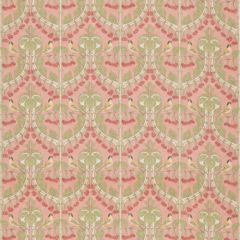 GP and J Baker Birds and Cherries Cotton Coral BP10967-5 Original Brantwood Fabric Collection Multipurpose Fabric