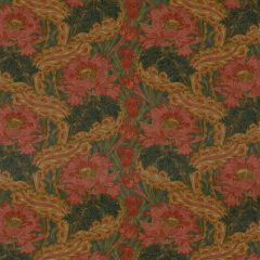 GP and J Baker Brantwood Velvet Rose/Green Bp10970-1 Original Brantwood Fabric Collection Multipurpose Fabric