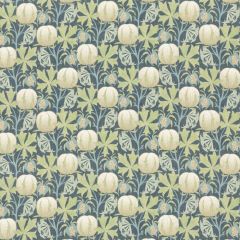 GP and J Baker Pumpkins Cotton Green/Blue Bp10973-2 Original Brantwood Fabric Collection Multipurpose Fabric
