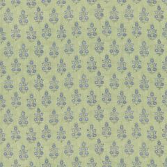 GP and J Baker Poppy Sprig Green / Blue BP11003-2 House Small Prints Collection Multipurpose Fabric