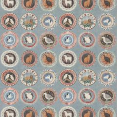 GP and J Baker Robina's Dinner Party Teal 11047-5 Kit Kemp Prints and Embroideries Collection Multipurpose Fabric