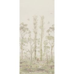 GP and J Baker Tall Trees Printed Panel Soft Green 11057-1 Kit Kemp Prints and Embroideries Collection Multipurpose Fabric