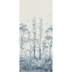 GP and J Baker Tall Trees Printed Panel Delft Blue 11057-2 Kit Kemp Prints and Embroideries Collection Multipurpose Fabric