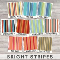 Sunbrella Sample Pack - Bright Stripes