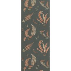 GP and J Baker Ferns Coral / Charcoal 45044-13 Signature II Wallpapers Collection Wall Covering