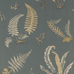 GP and J Baker Ferns Charcoal / Bronze 45044-6 Signature Collection Wall Covering