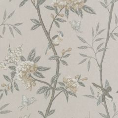GP and J Baker Peony and Blossom Dove / Silver 45066-1 Langdale Collection Wall Covering