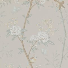 GP and J Baker Peony and Blossom Soft Aqua 45066-3 Langdale Collection Wall Covering