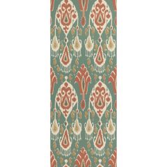 GP and J Baker Ikat Bokhara Teal 45090-4 Signature II Wallpapers Collection Wall Covering