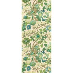 GP and J Baker Magnolia Emerald / Teal 45092-2 Signature II Wallpapers Collection Wall Covering