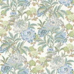 GP and J Baker Summer Peony Aqua 45095-4 Ashmore Wallpaper Collection Wall Covering