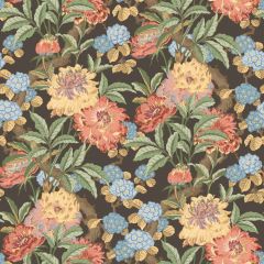 GP and J Baker Summer Peony Charcoal / Jewel 45095-8 Ashmore Wallpaper Collection Wall Covering
