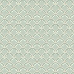 GP and J Baker Mount Temple Small Aqua 45099-4 Ashmore Wallpaper Collection Wall Covering