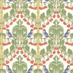 GP and J Baker Birds and Cherries Multi 45100-4 Original Brantwood Wallpaper Collection Wall Covering