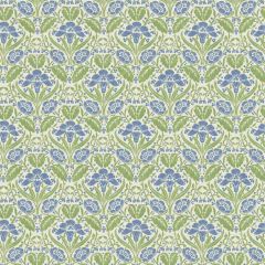 GP and J Baker Iris Meadow Blue / Green 45101-2 Original Brantwood Wallpaper Collection Wall Covering