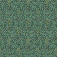 GP and J Baker Fritillerie Indigo / Teal 45102-5 Original Brantwood Wallpaper Collection Wall Covering