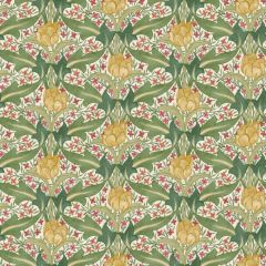 GP and J Baker Tulip and Jasmine Red / Green 45104-1 Original Brantwood Wallpaper Collection Wall Covering