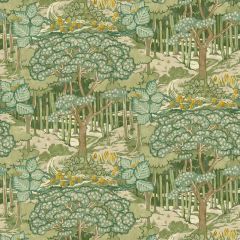 GP and J Baker Ruskin Green 45106-1 Original Brantwood Wallpaper Collection Wall Covering