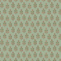 GP and J Baker Poppy Sprig Aqua / Blush 45117-6 House Small Prints Wallpaper Collection Wall Covering