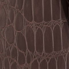 Robert Allen Contract Mock Croc Merlot 242914 Faux Leather Collection Indoor Upholstery Fabric