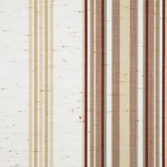 Dickson Davos Natural / Linen / Burgundy 6173 North American Collection Awning  / Shade Fabric