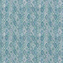 F Schumacher Diamond Strie Peacock 75920 Indoor / Outdoor Prints and Wovens Collection Upholstery Fabric