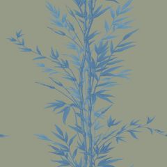 Cole and Son Bamboo Blue on Khaki 100-5026 Archive Anthology Collection Wall Covering