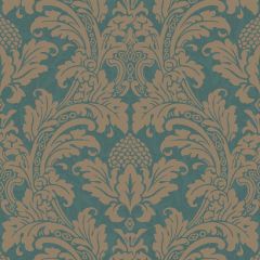 Cole and Son Blake Teal and Silver 94-6031 Albemarle Collection Wall Covering