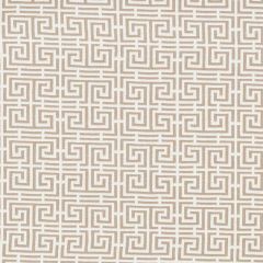 F Schumacher Chinois Fret Natural / Ivory 70563 Essentials Small Scale Upholstery Collection Indoor Upholstery Fabric
