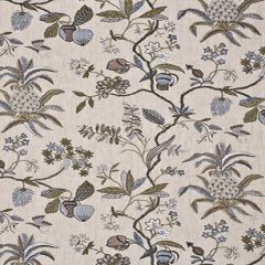 GP and J Baker Exotic Pineapple Linen Sage / Dove BF10347-1 Oleander Collection Drapery Fabric