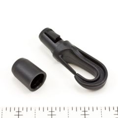 Fastex® Shock Cord Hook 5/16" Acetal Black #605-0375