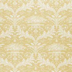F Schumacher Clairemont Damask Yellow 1178015 Indoor Upholstery Fabric