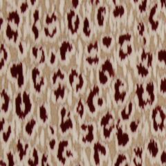Robert Allen Soft Cheetah Classic Crimson 232583 Indoor Upholstery Fabric