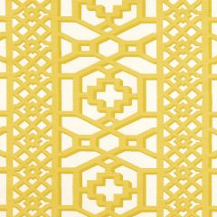 F. Schumacher Zanzibar Trellis Matte Canary 175740 125th Anniversary Collection