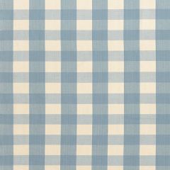 F Schumacher Camden Cotton Check Chambray 63038 Indoor Upholstery Fabric