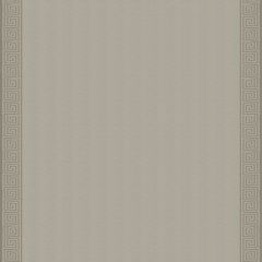 F. Schumacher Greek Key Embroidery Pebble And Taupe 25800 Modern Glamour Collection Indoor Upholstery Fabric