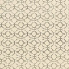 F. Schumacher Sarana Linen Embroidery Oatmeal 67011 Chroma Collection