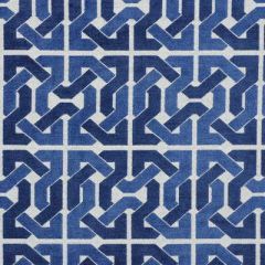 Lee Jofa Modern Cliffoney Blue / White GWF-2727-515 by Ashley Hicks Indoor Upholstery Fabric