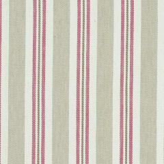 Clarke and Clarke Alderton Raspberry / Linen F1119-05 Avebury Collection Upholstery Fabric